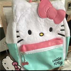 Hello Kitty Kids Backpack - White, Pink & Mint Green